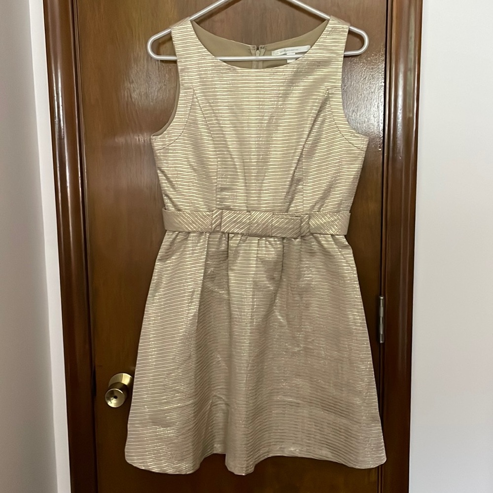 LC Lauren Conrad Gold Dress